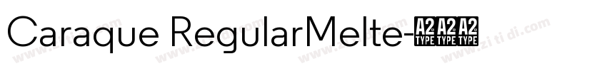 Caraque RegularMelte字体转换